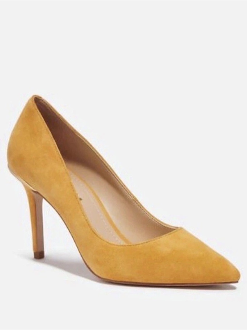 Coach Waverly Pump Pointed-Toe Heels Yellow US 6.5